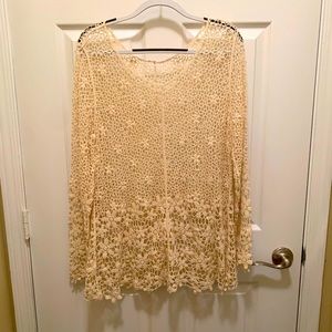 Crochet Long Sleeved Top